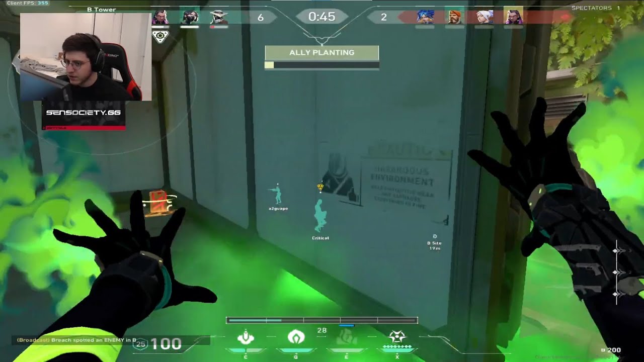 FRACTURE! SEN ZOMBS INSANE VIPER VALORANT RANKED GAMEPLAY [Full Match VOD]