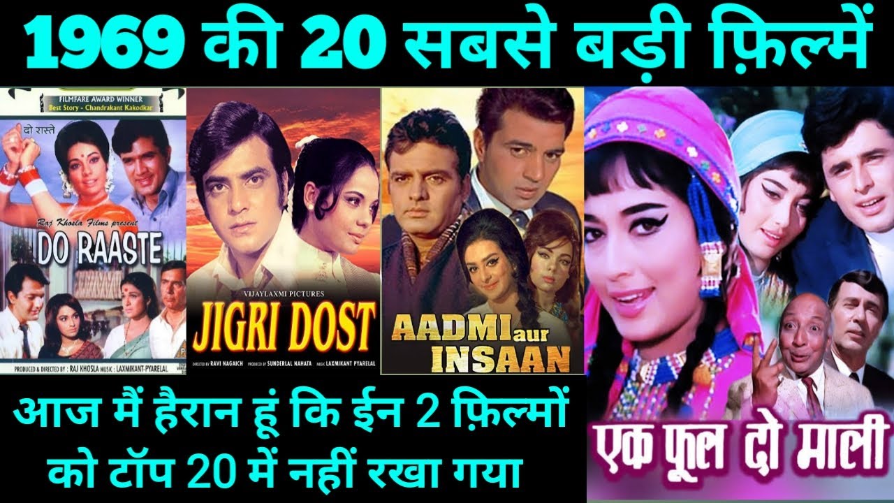 Top 20 Bollywood movies Of 1969 | With Budget and Box Office Collection | Hit Or flop | 1969 Movie