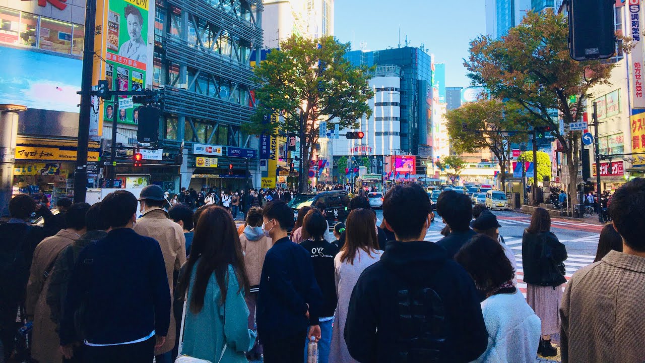 4K Ultra HD: 60 fps Shibuya Tokyo Walk in Japan (渋谷) in Winter