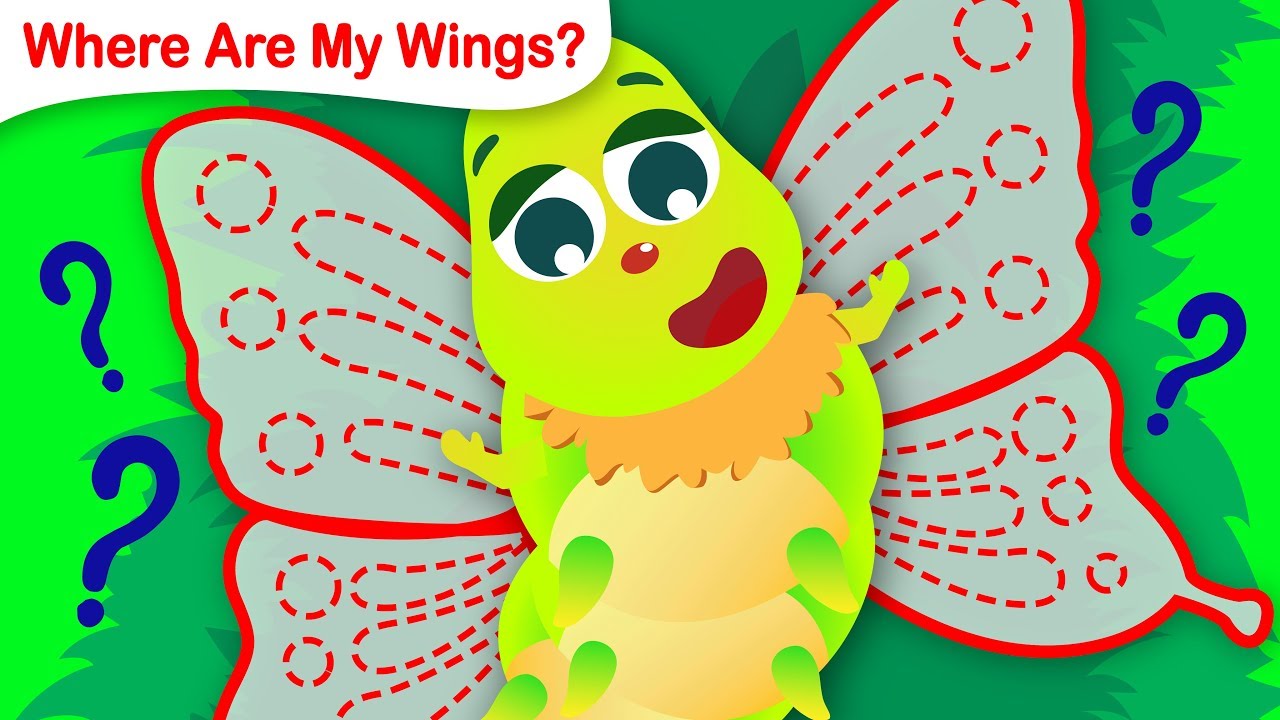 Where are My Wings? | The Caterpillar Becomes a Butterfly | Fun Songs for Kids by Little Angel