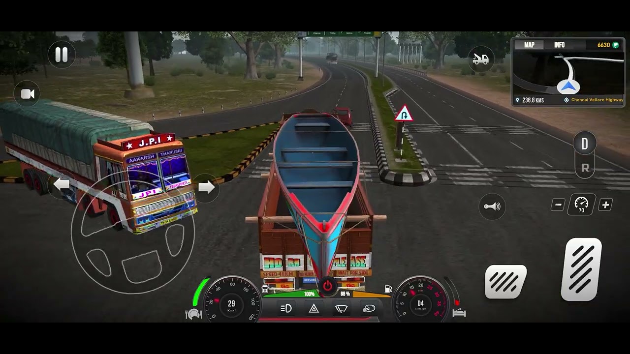 Indore to Hyderabad Ashok Lyland🚛⚠️⚡️| Oversize Load🚛~Dangrous Drive in Mountain🔥| Xtreme simulater