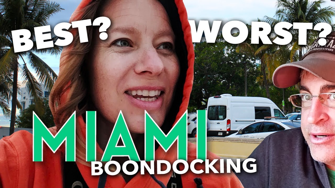 Boondocking in Miami Beach: Did we wake up on a film set? | Van Life Travel Vlog