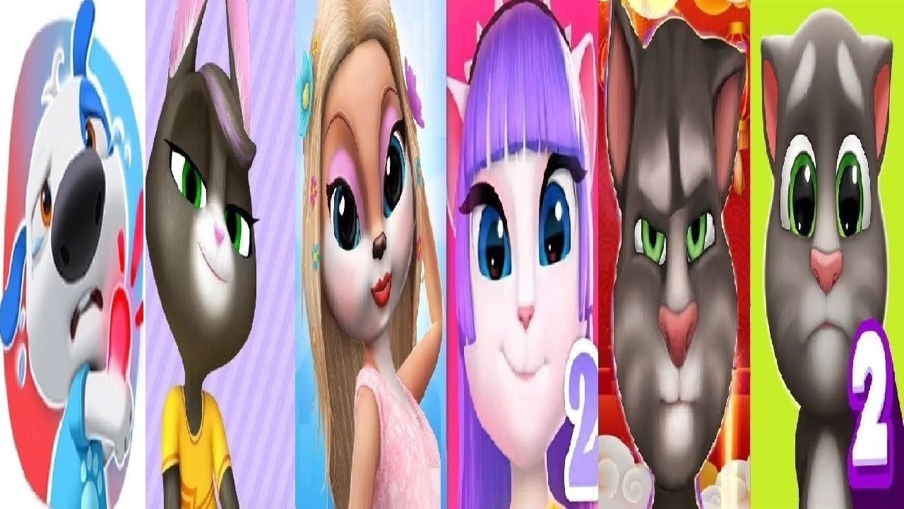 My Talking Tom Chinese Version VS Talking Hank Islands Tom 2 Angela 2 TOM GOLD RUN Kimmy Superstar