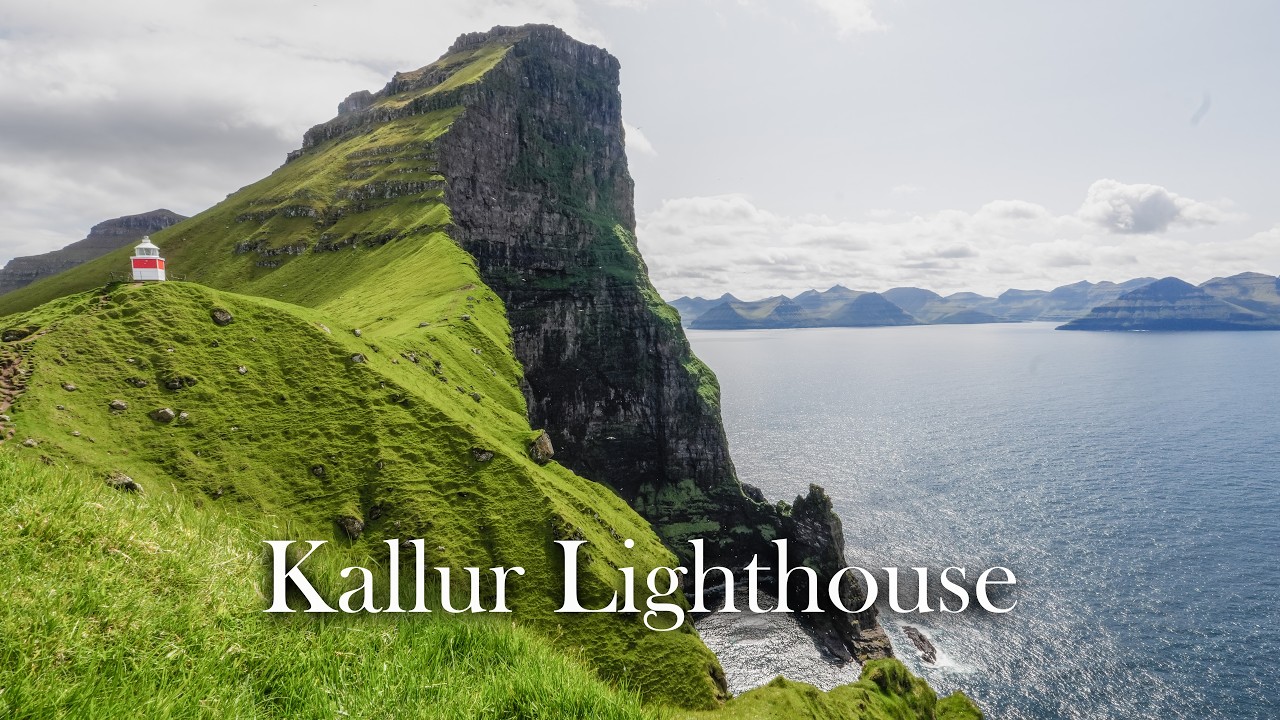 Hiking to Kallur Lighthouse and James Bonds Grave | Faroese Islands
