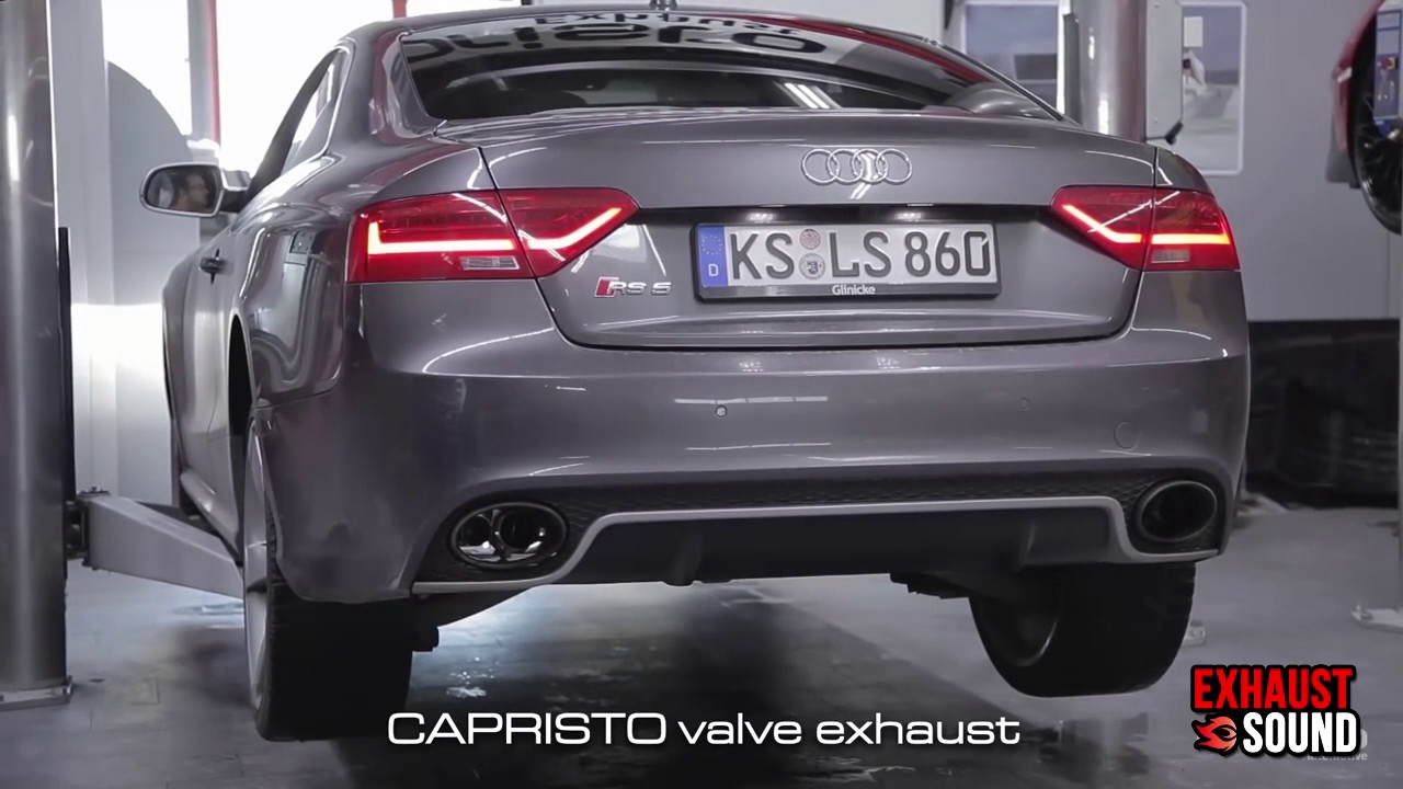 Audi RS5 Stock Exhaust vs Capristo Exhaust Sound