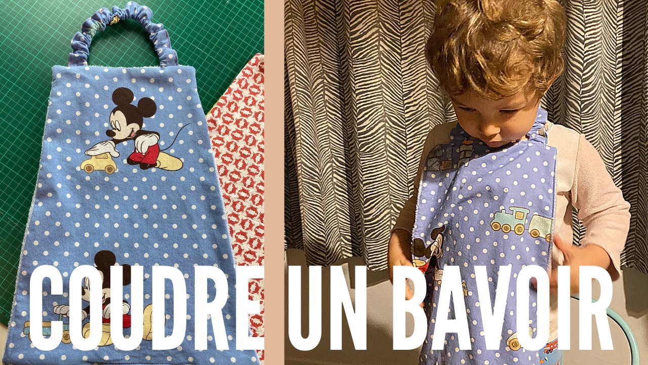 Tuto couture facile:  le bavoir enfant deuxième âge 💕 (grande taille)