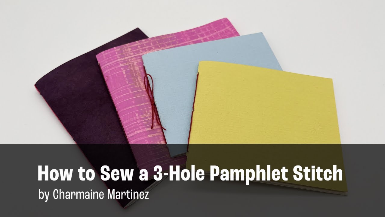 How to Sew a 3-Hole Pamphlet Stitch
