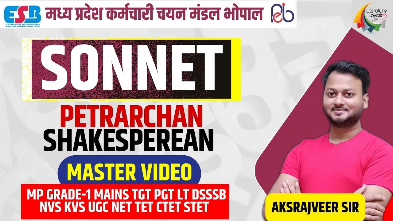 Sonnet | Petrarchan | Shakespearean | AKSRajveer || Literature Lovers