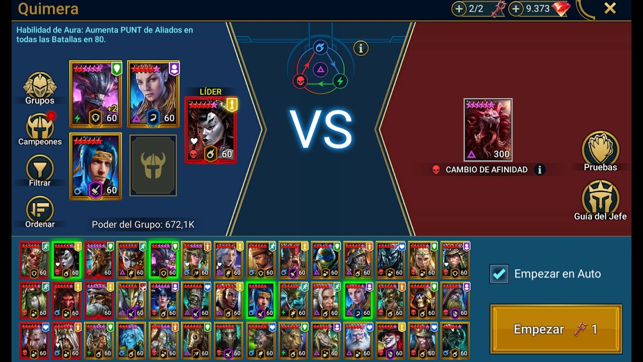 HOY HACEMOS LA COMPO DE QUIMERA - 25 MATERIALES MÍTICOS  | RAID: Shadow Legends