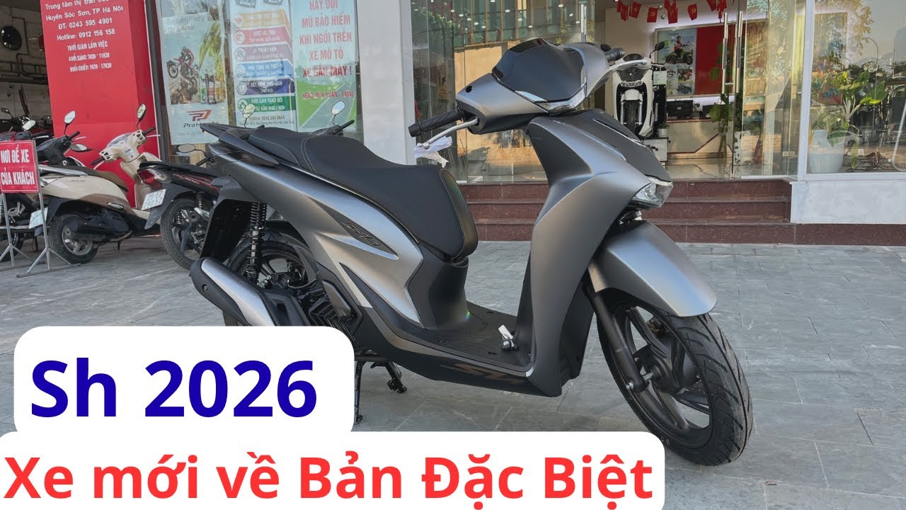 Sh 2026 màu mới nhất. Review Sh 2026 phiên bản đặc biệt màu xám 125cc phanh ABS. #sh2026 