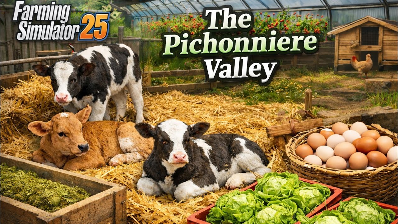 НОВИ ТЕЛЕТА ВЪВ ФЕРМАТА / NEW CALVES ON THE FARM | Farming Simulator 25 | The Pichonniere Valley 🐄🚜