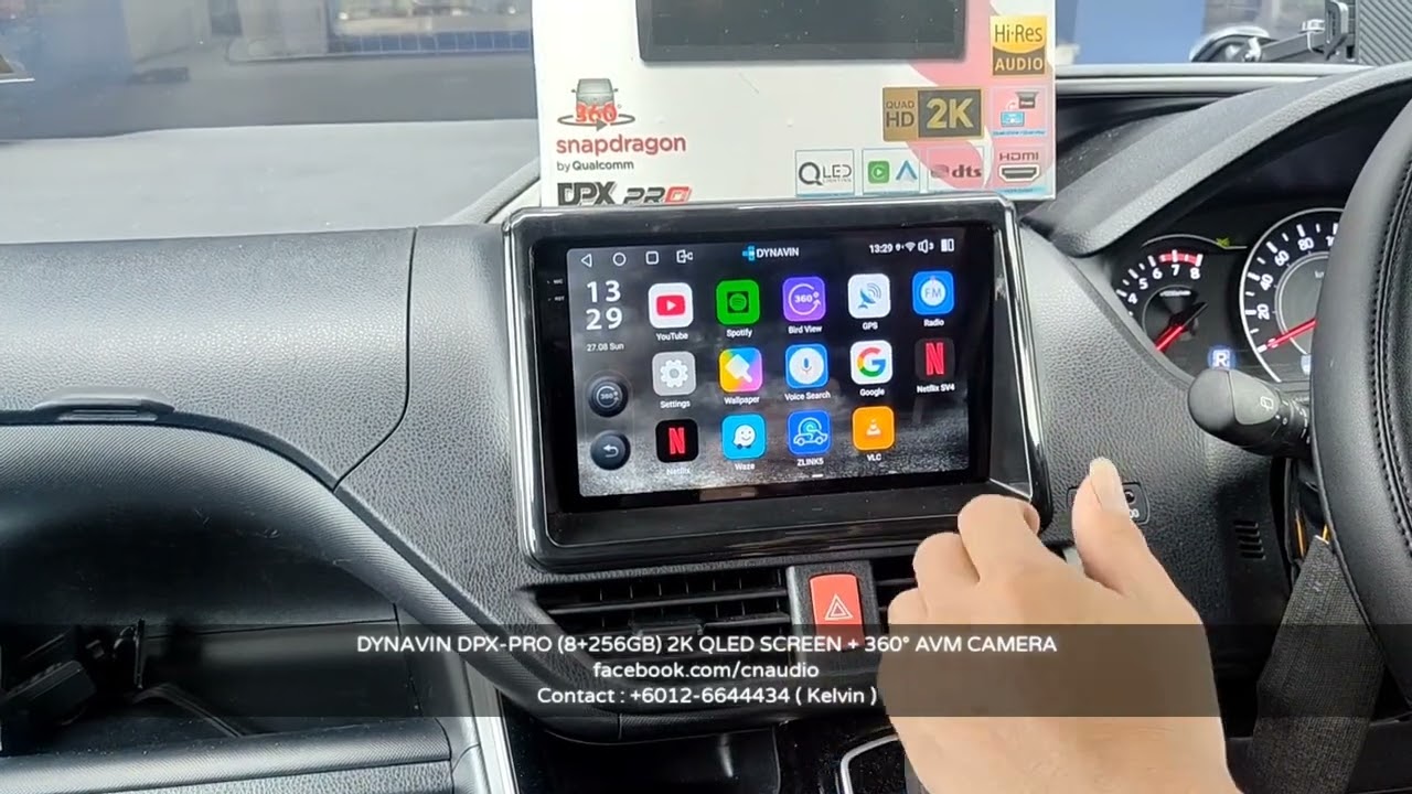 DYNAVIN DPX-PRO (8+256GB) 2K QLED SCREEN + 360 AVM CAMERA INSTALLED ON TOYOTA VOXY80