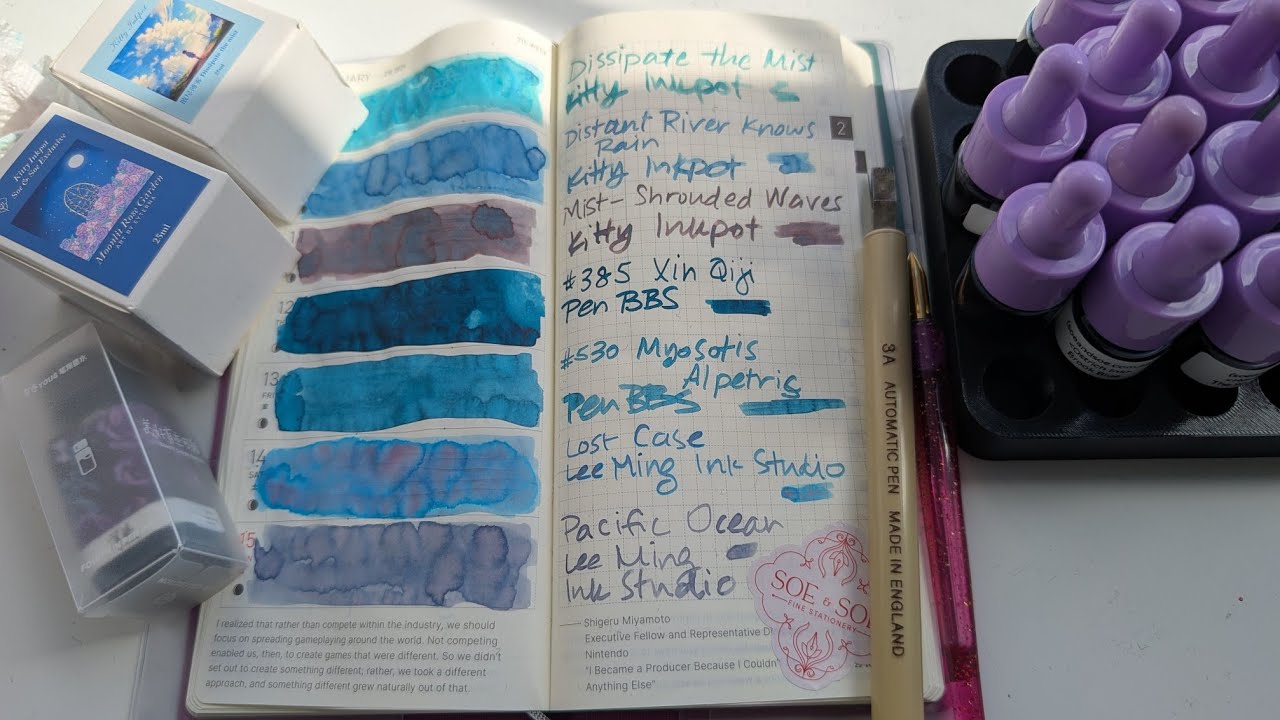 Unboxing, swatching, inky fun!