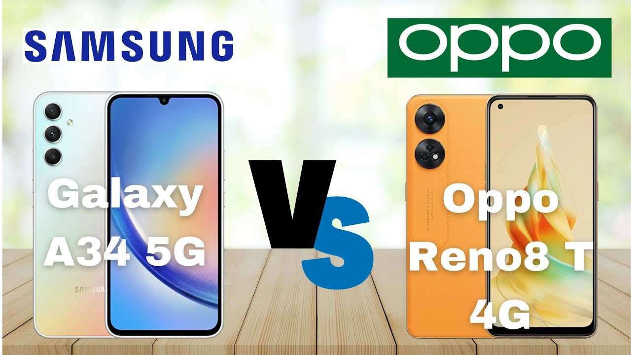 Samsung Galaxy A34 5G vs Oppo Reno8 T 4G || full comparison