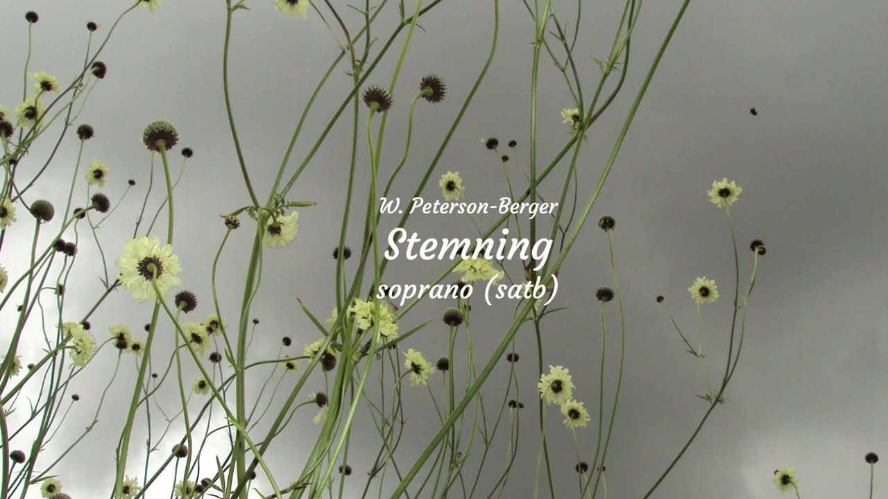 Stemning, W. Peterson-Berger, soprano (satb), rehearsal track