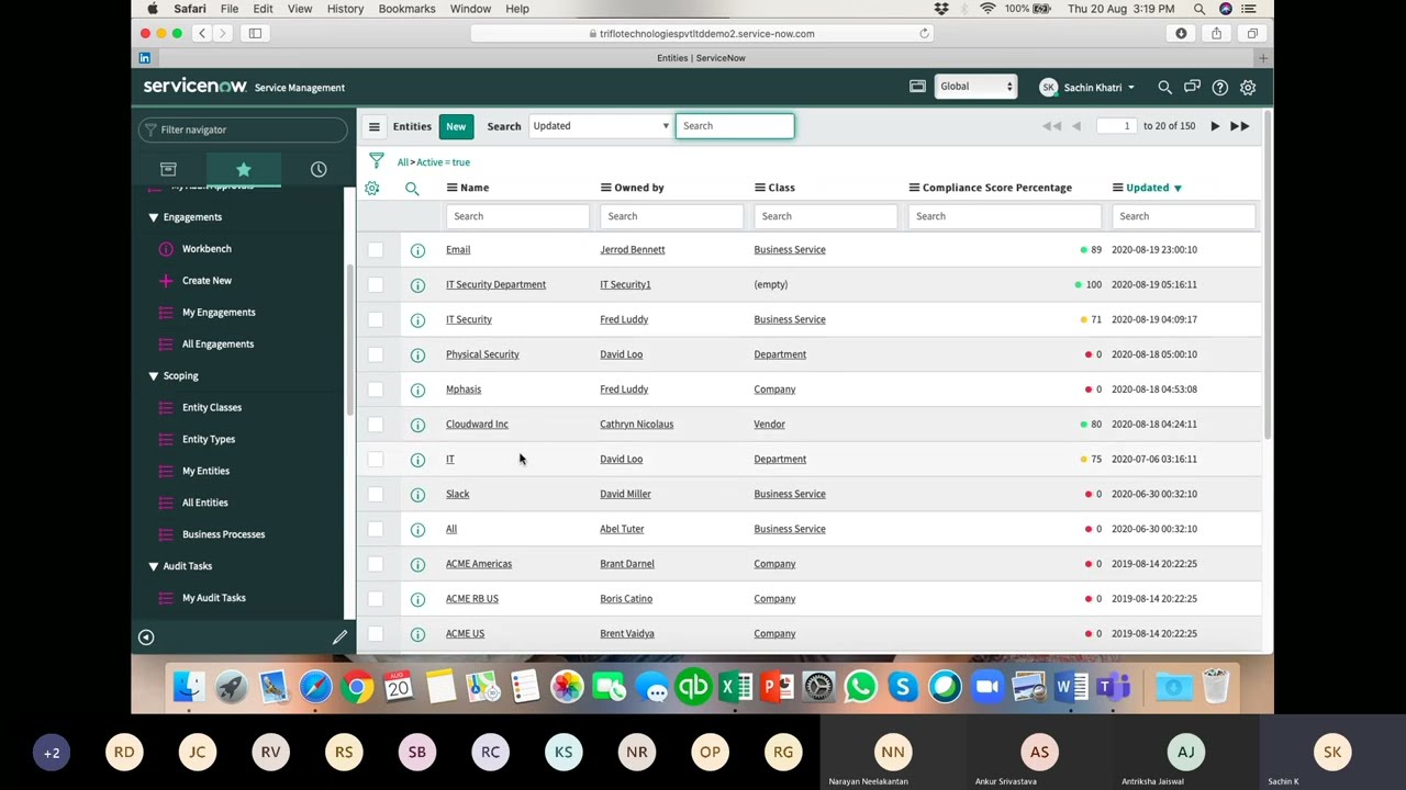 ServiceNow IRM POC Session