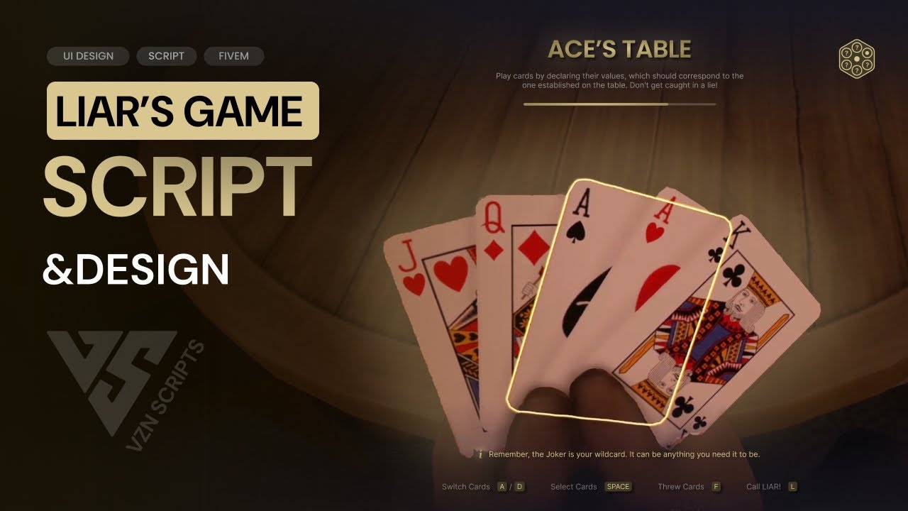 VZN Liar's Game | FiveM | Liar's Bar based script