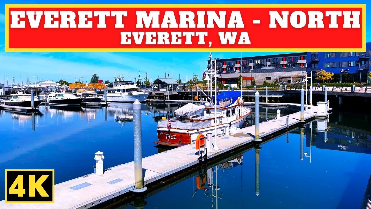 EVERETT MARINA - North | Beautiful 4K Walking Tour 🇺🇸