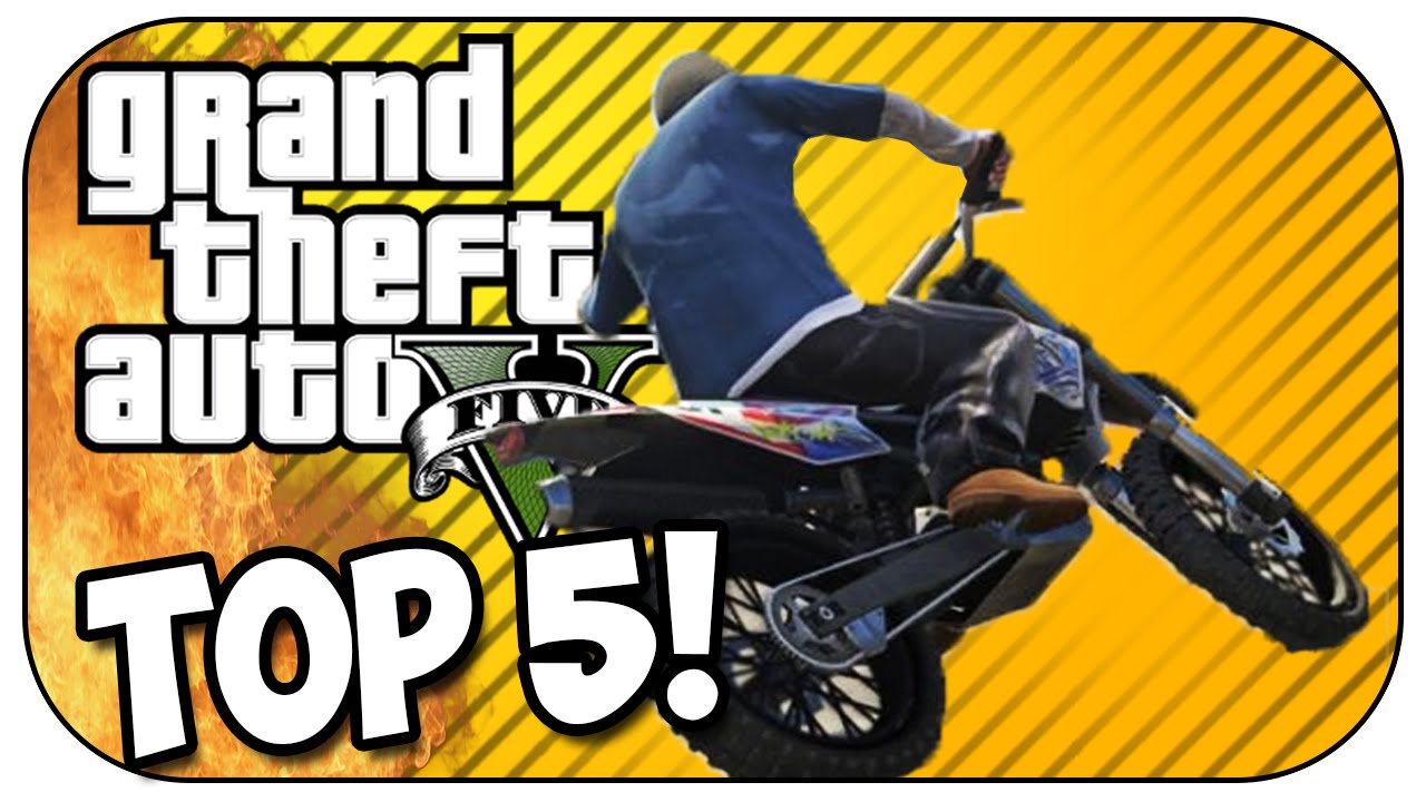 Top 5 MOTORBIKE STUNTS in GTA 5! (Episode #24)