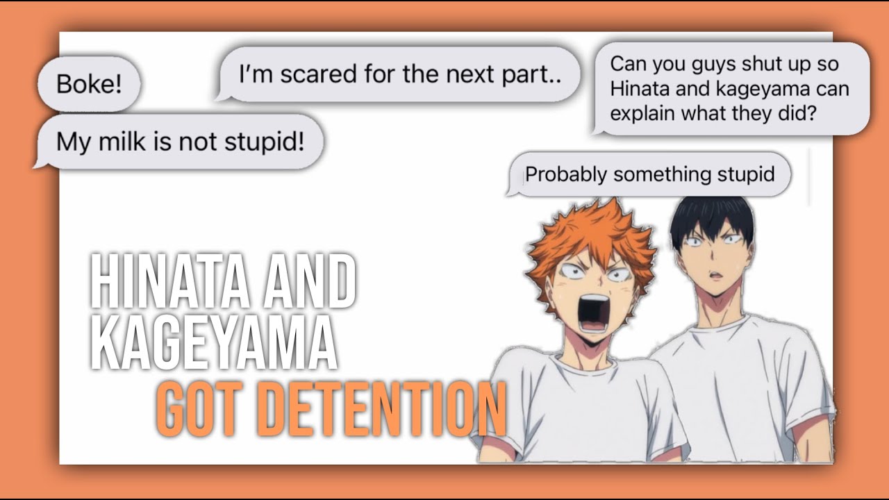 Hinata and Kageyama got detention - Haikyuu Text Video
