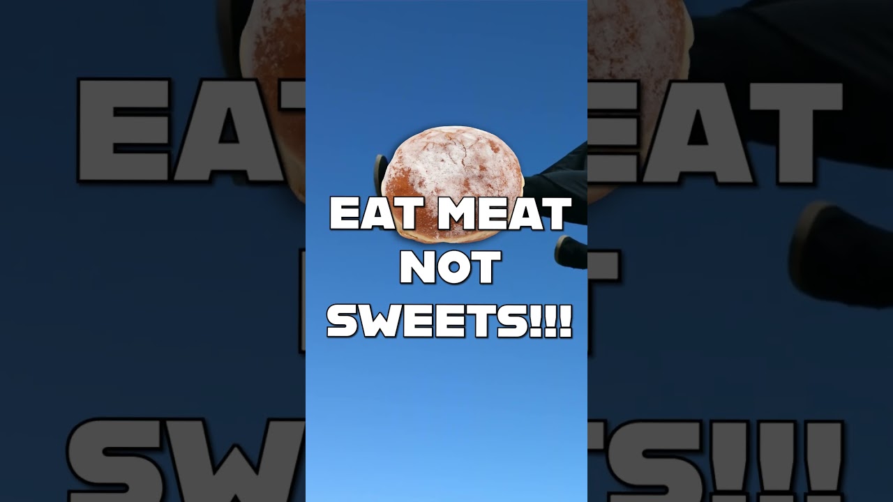 Eat Meat Not Sweets! Carnivore Diet. World Carnivore Month. 