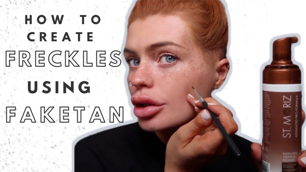 Natural Looking Freckles using Fake Tan - How To TUTORIAL