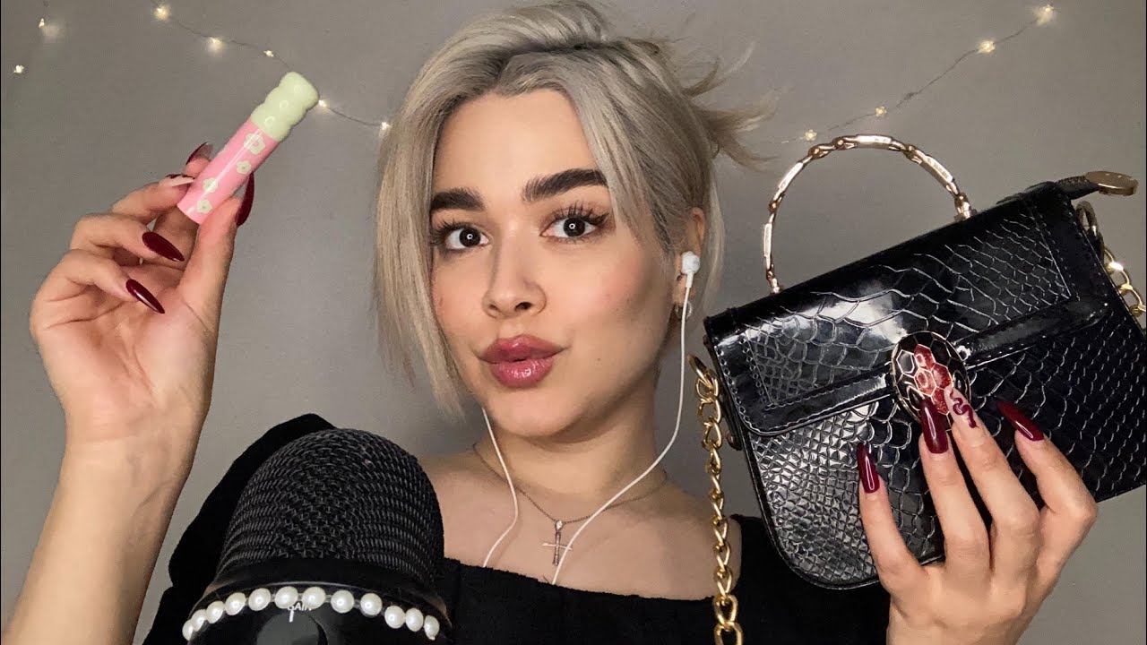 Persian ASMR~با وسایل داخل کیفم تحریکت میکنم🤤