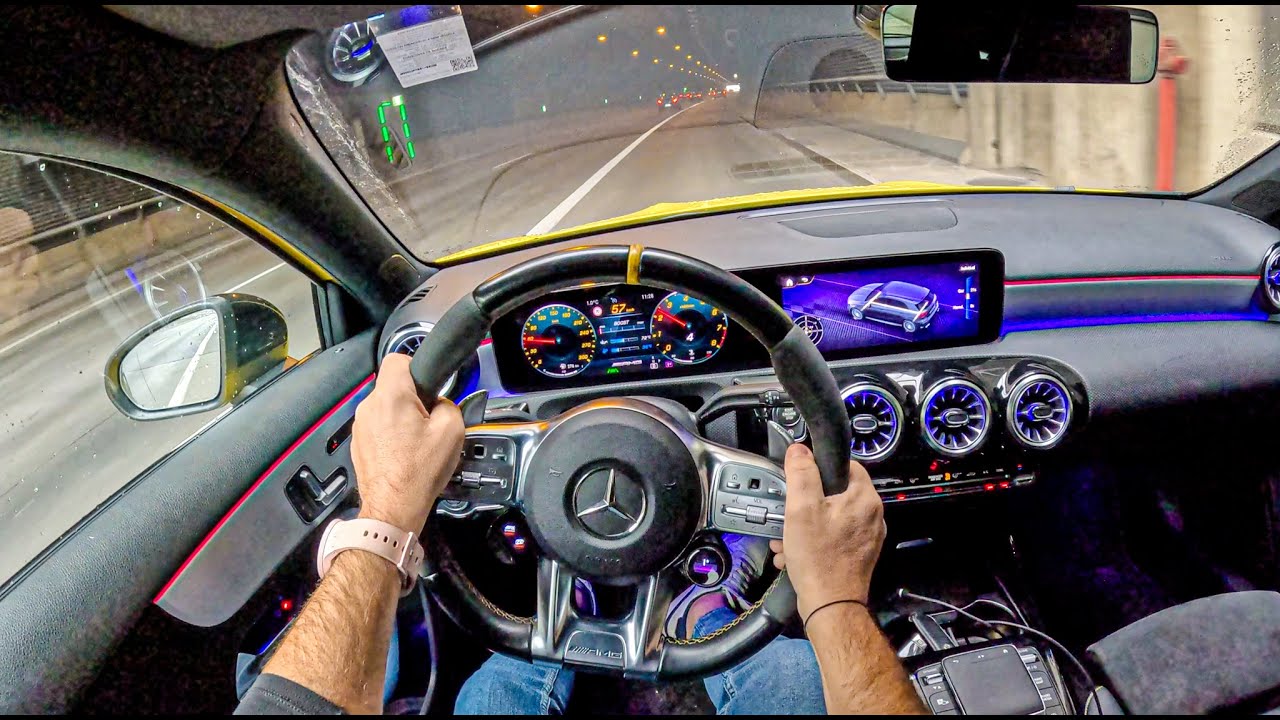 Mercedes AMG A45 S (2.0 4Matic+ 421 hp) | POV Test Drive #2255 Joe Black
