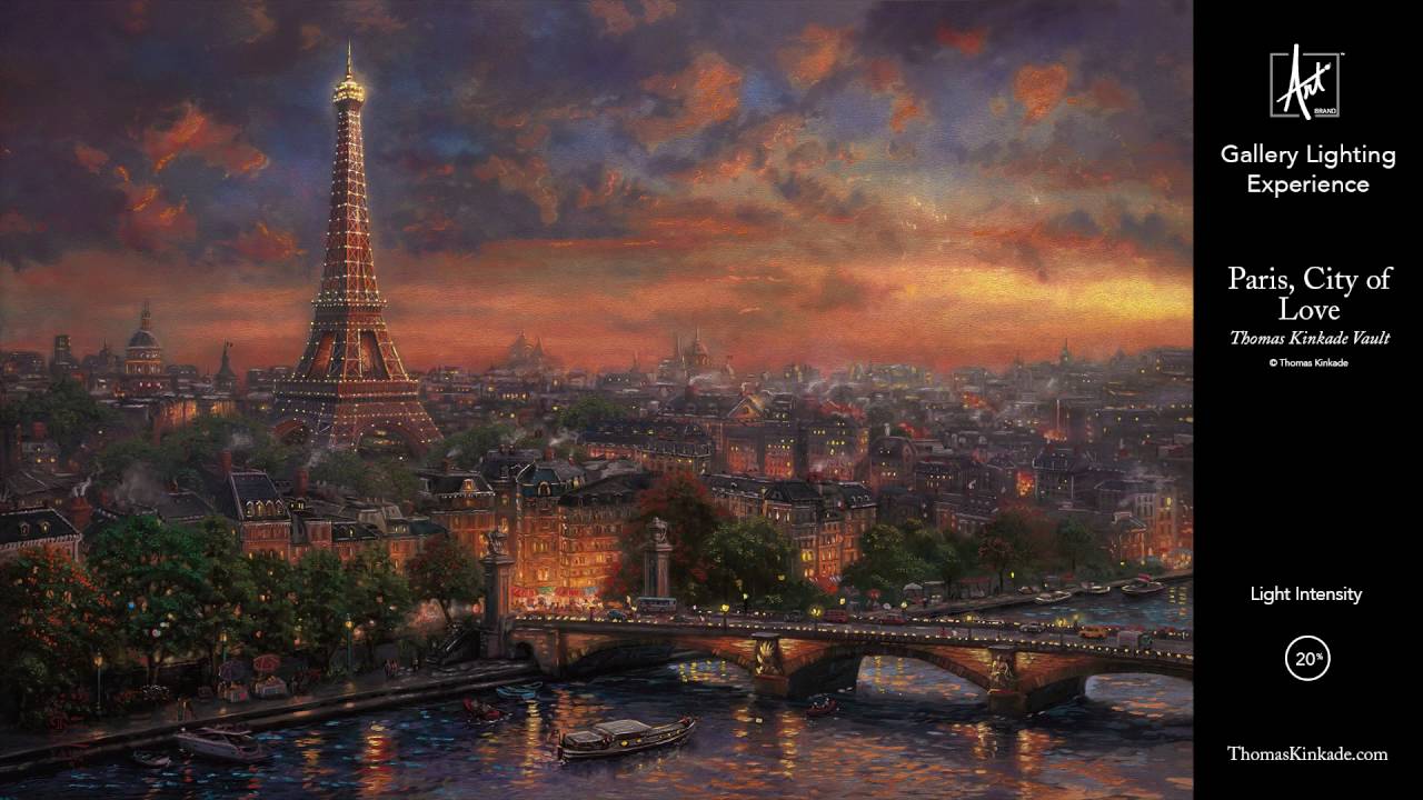 Paris, City of Love from the Thomas Kinkade Vault | Gallery Lighting Experience