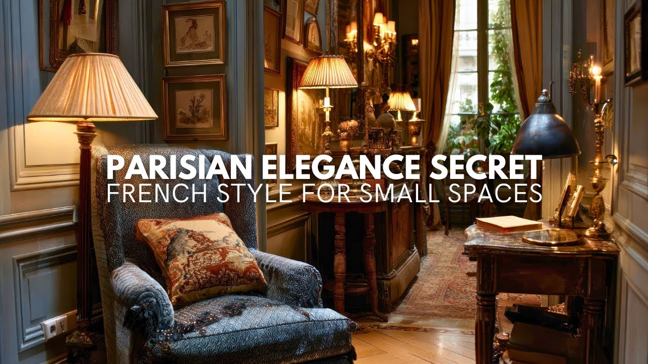 Parisian Elegance in a Small Home | Timeless Style with Warm, Cozy Comfort.