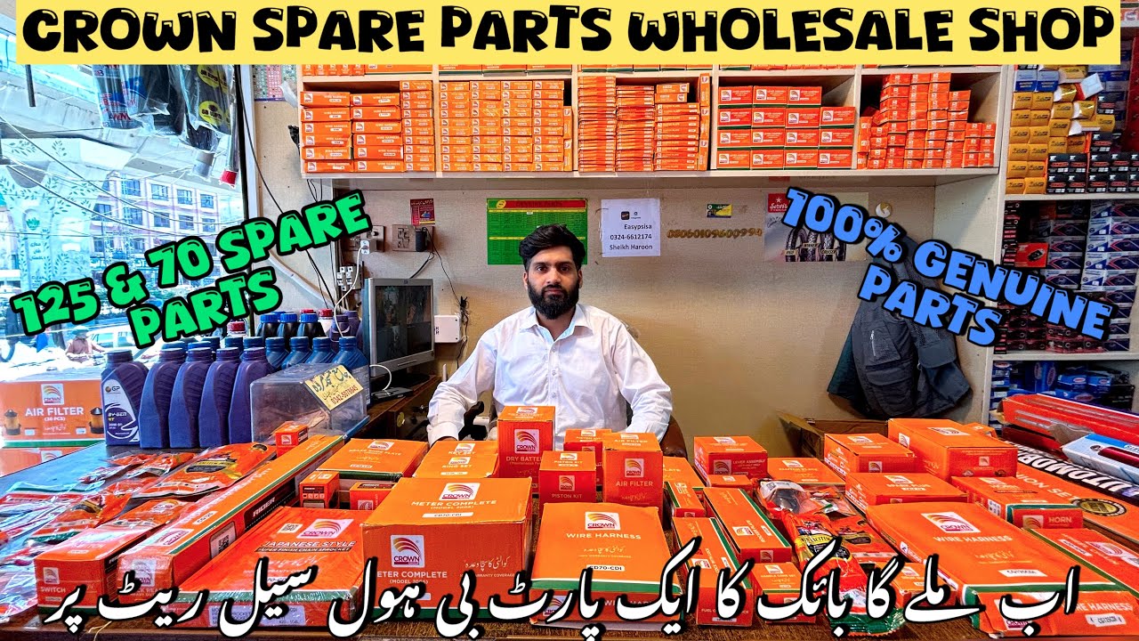 Crown Motorcycle Parts For 70 & 125 in Wholesale Prices😱🔥|| Low Price Bike Parts😎|| Pak Moto