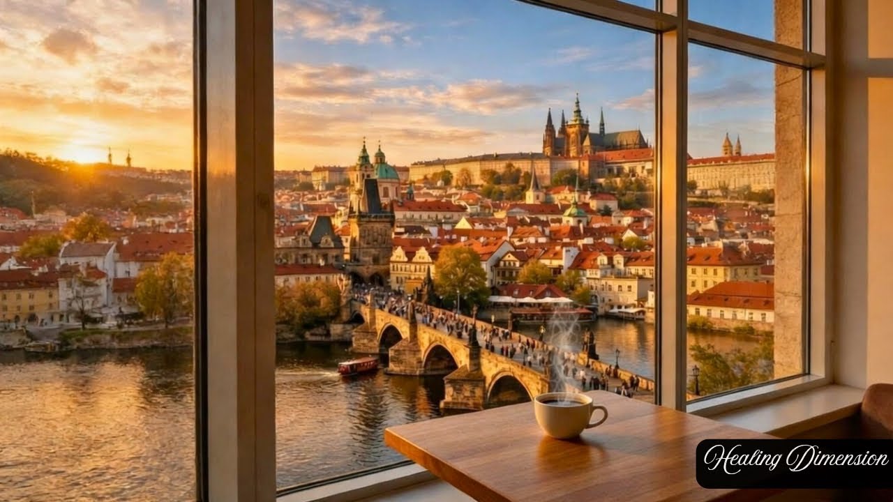 Prague Morning Light 🌅 Window Jazz & Soft Piano BGM布拉格清晨窗景 🌅 溫柔爵士鋼琴背景音樂