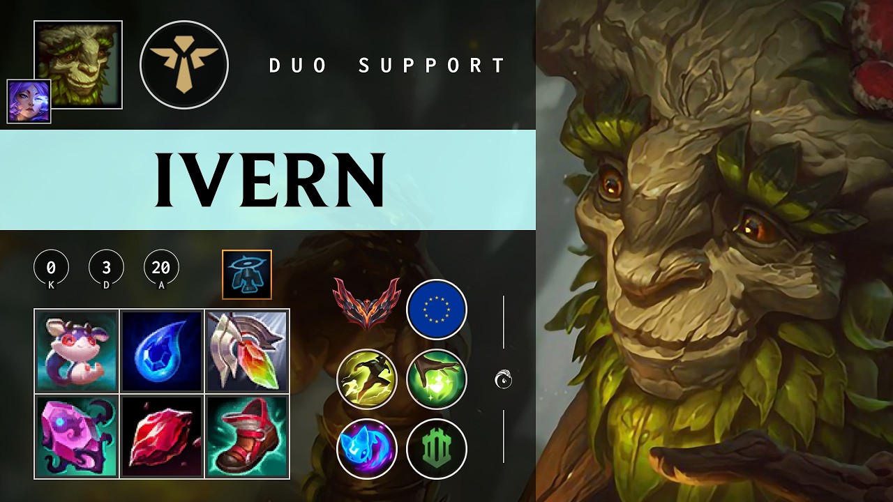 Ivern Support vs Bard - EUW Grandmaster Patch 26.03