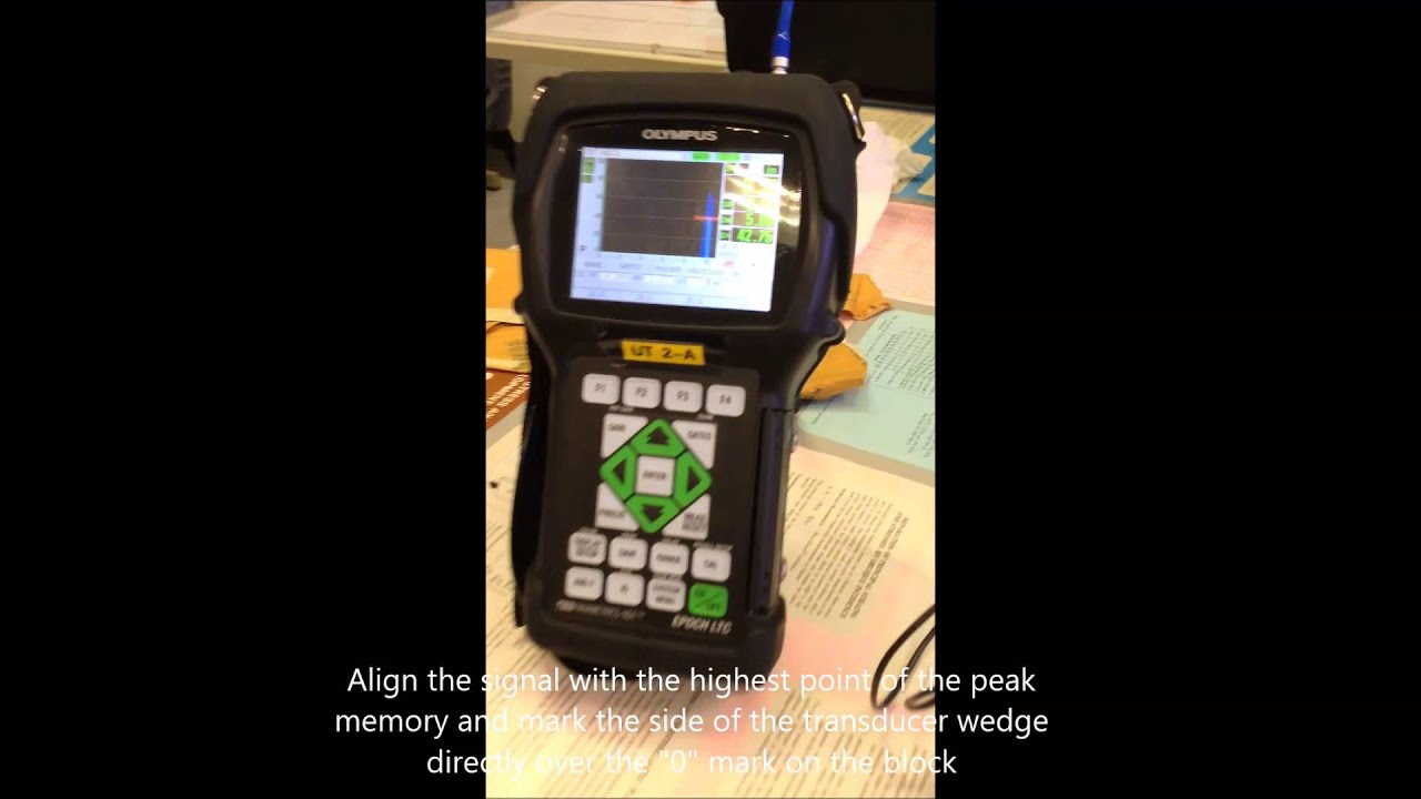 Ultrasonic Testing 2 - EPOCH LTC angle beam transducer