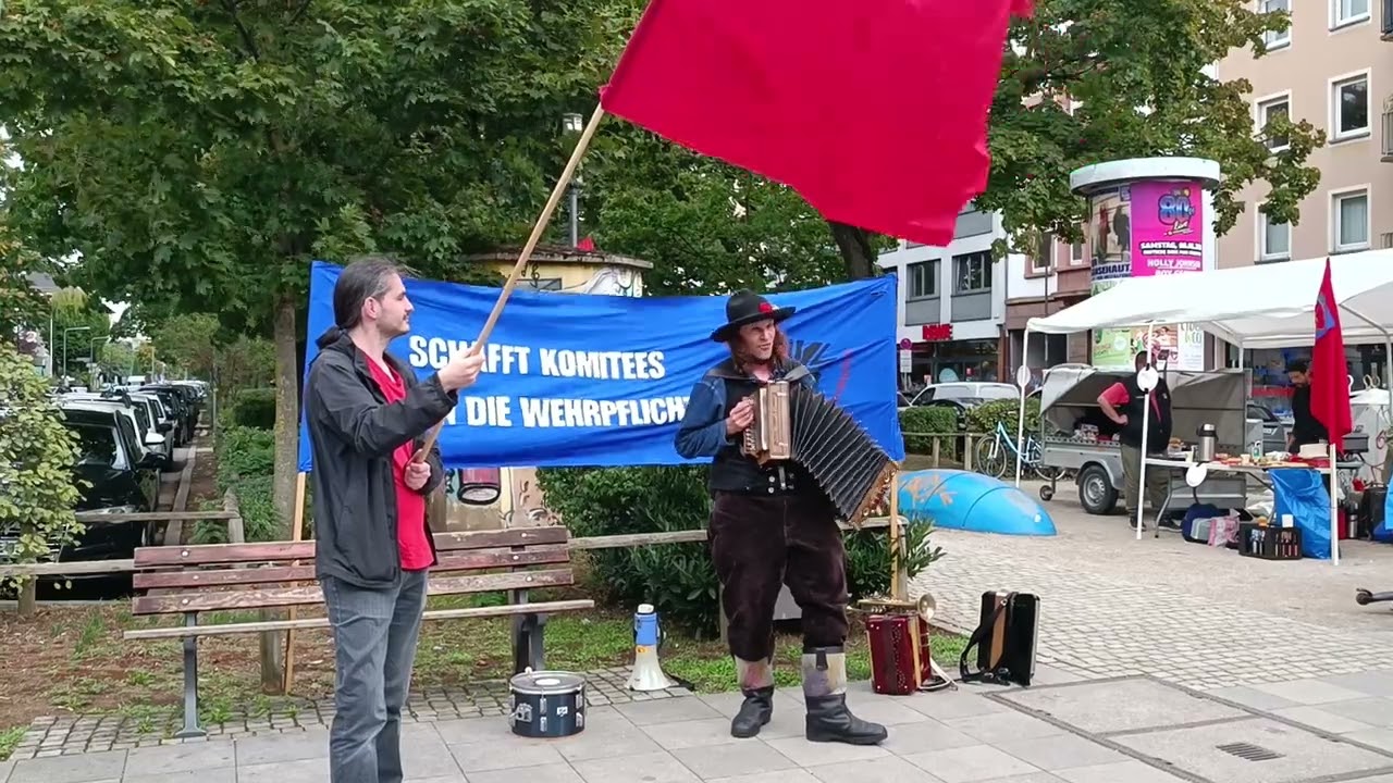 Wir wollen Frieden vor allen Dingen - Philipp Hoffmann Harmonika - Tag der roten Fahne Frankfurt