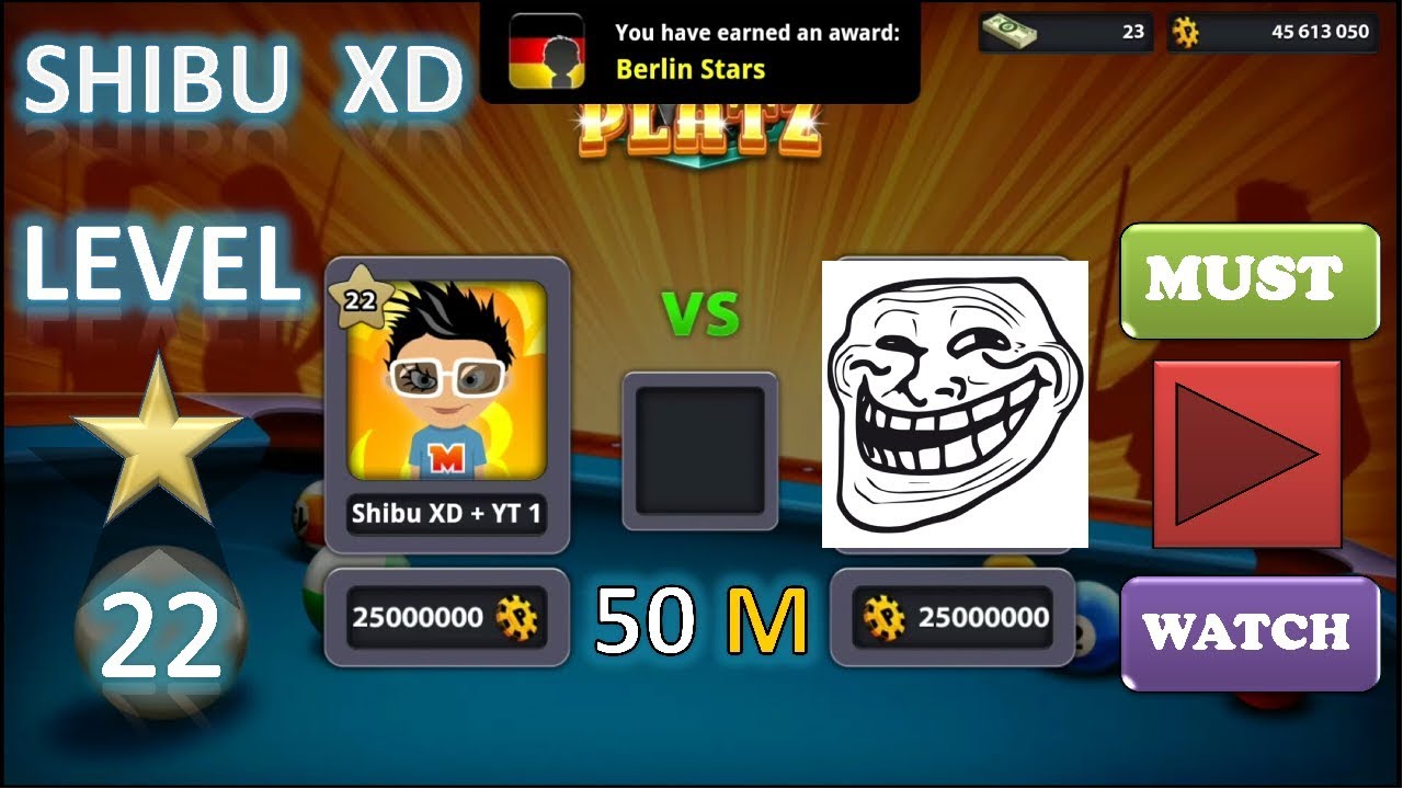 8 Ball Pool  LEVEL 22 in Berlin Platz (Shibu XD)
