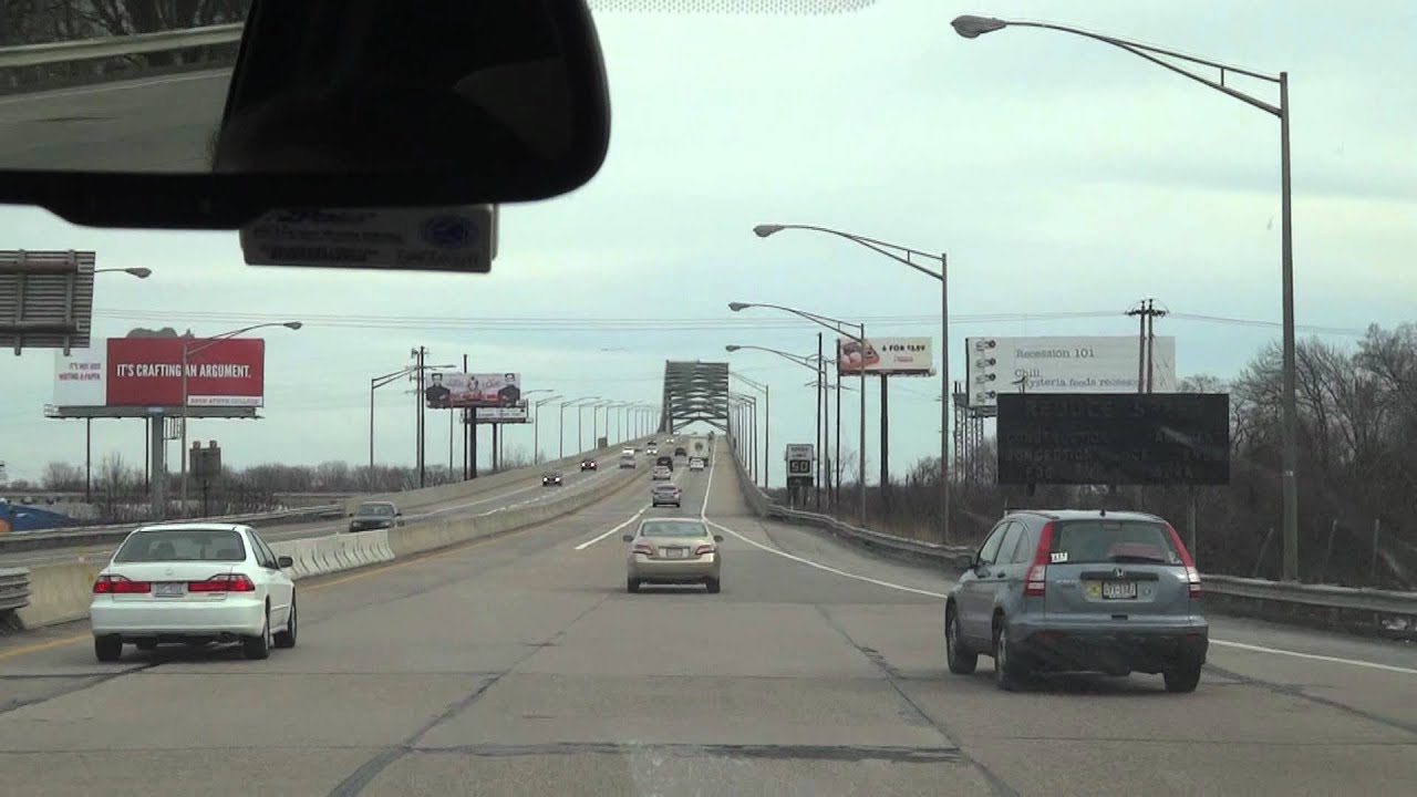 Going over the Delaware Turnpike-Toll Bridge (I-276)