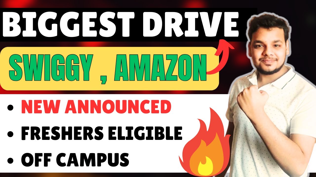 Swiggy , Amazon Direct Hirings Announced | OFF Campus Drive | IT Jobs for Freshers | Latest Updates
