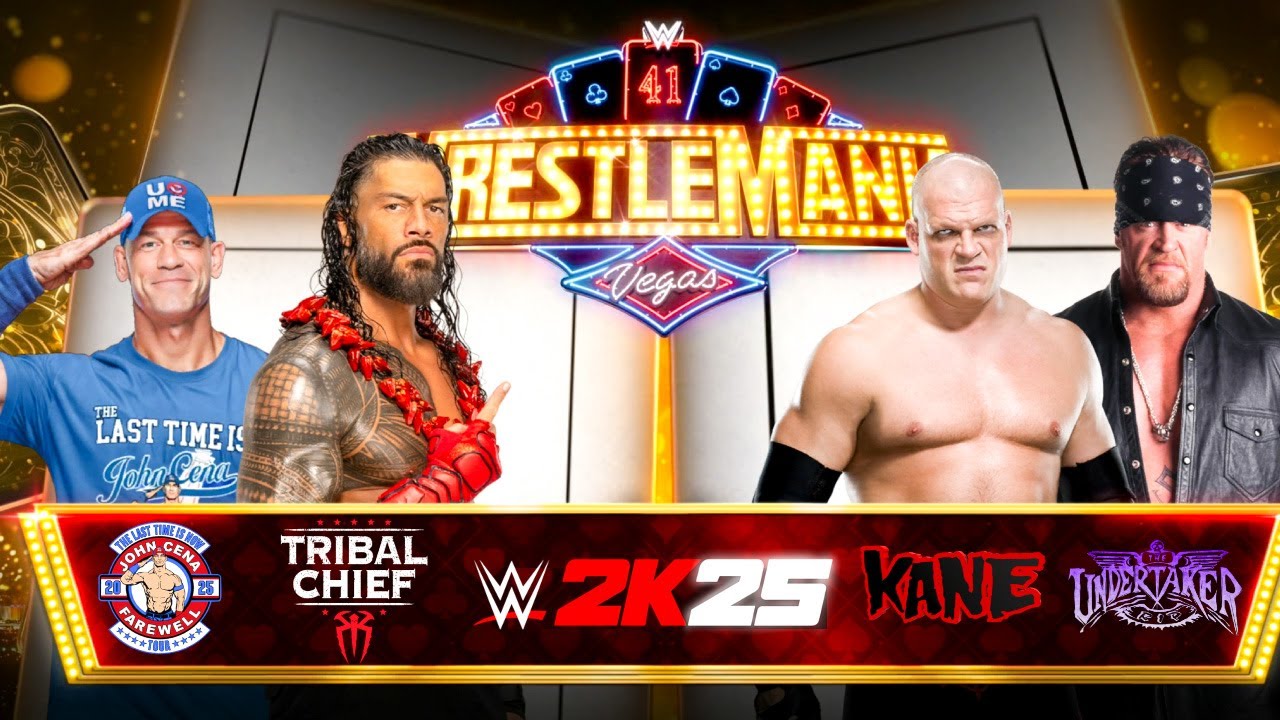 The End - Roman Reigns John Cena Vs Kane Undertaker WWE 2K25