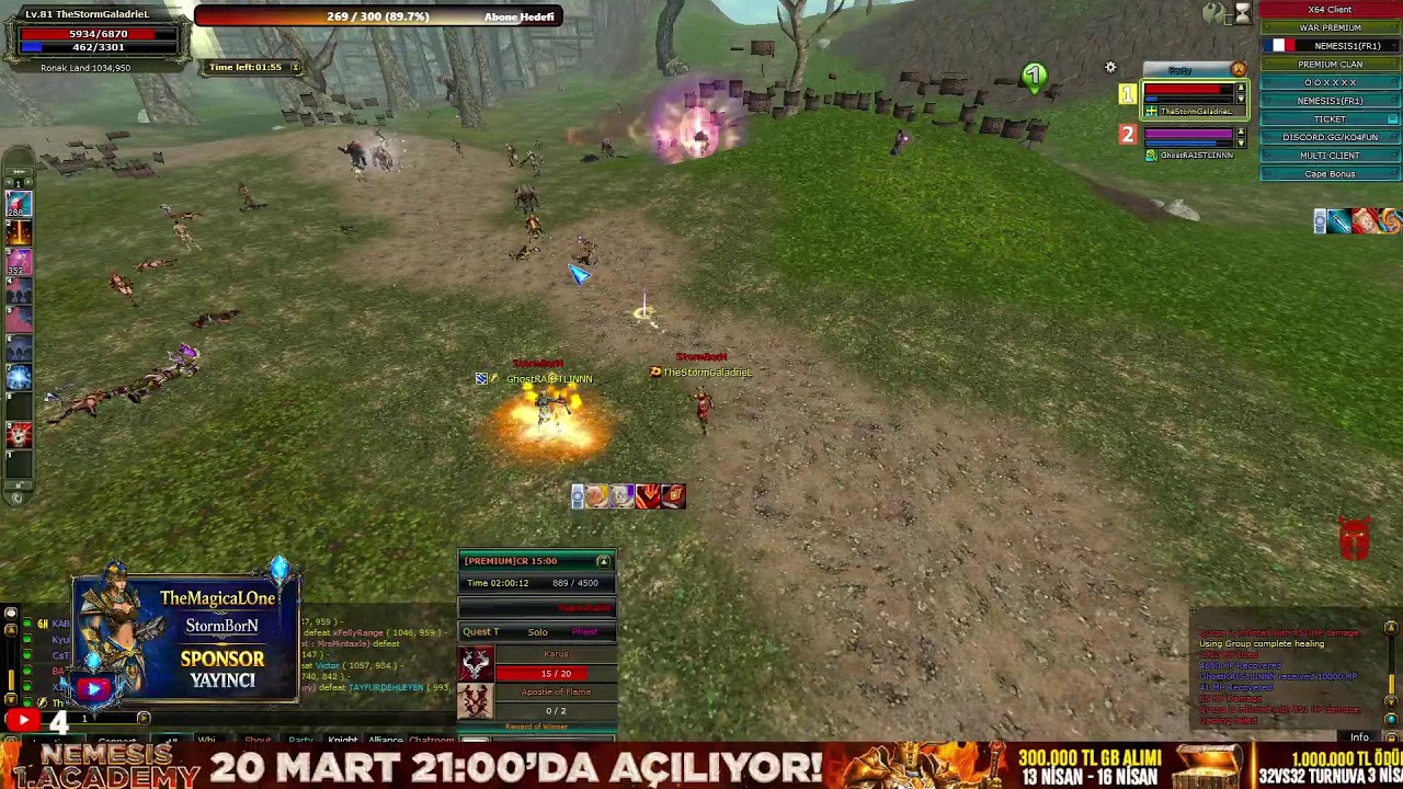 #KO4FUN 🏆  TheMagicaLOne / Mage PK 🔥NEMESIS 🔥 #Knight Online PVP #Canlı Yayın