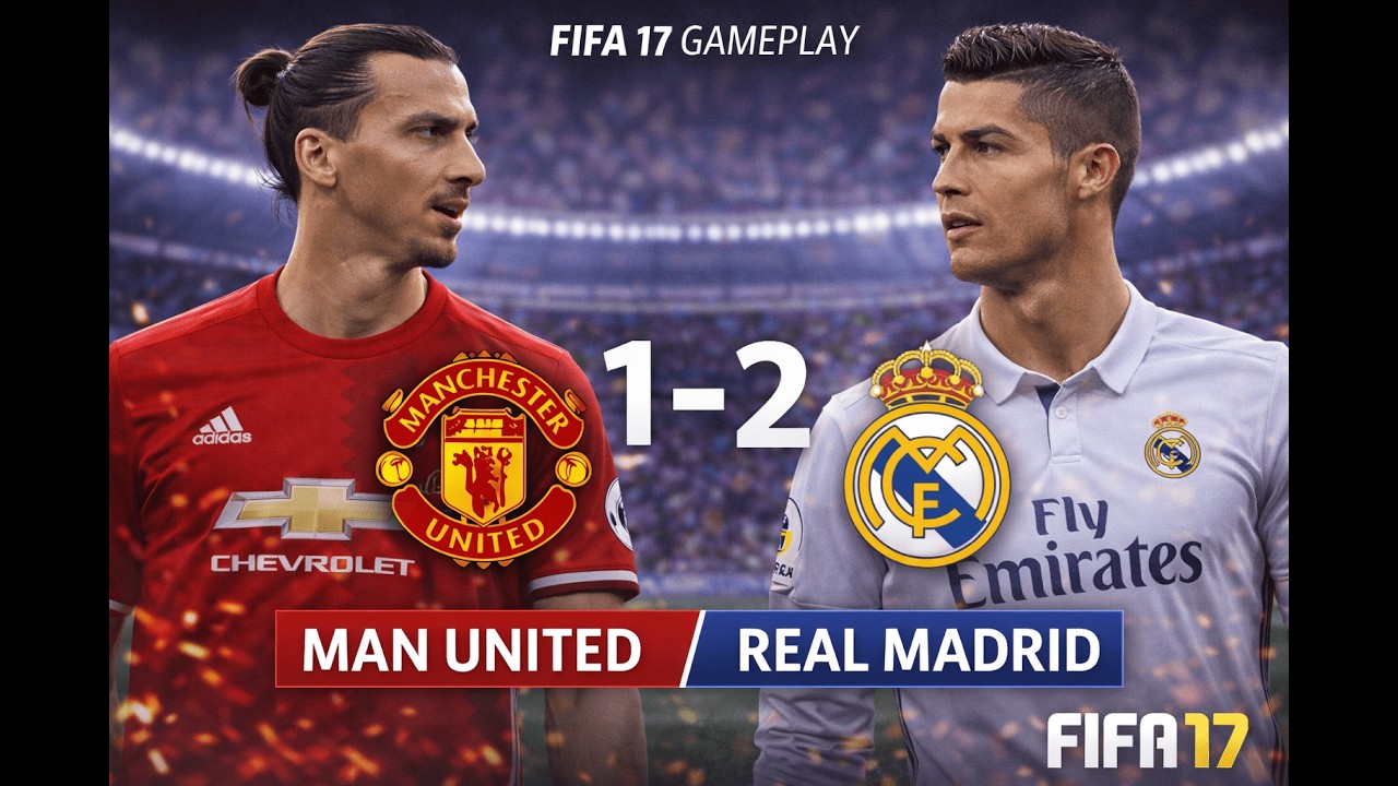 Ronaldo Breaks Man United! 😱 | Man United 1–2 Real Madrid | FIFA 17