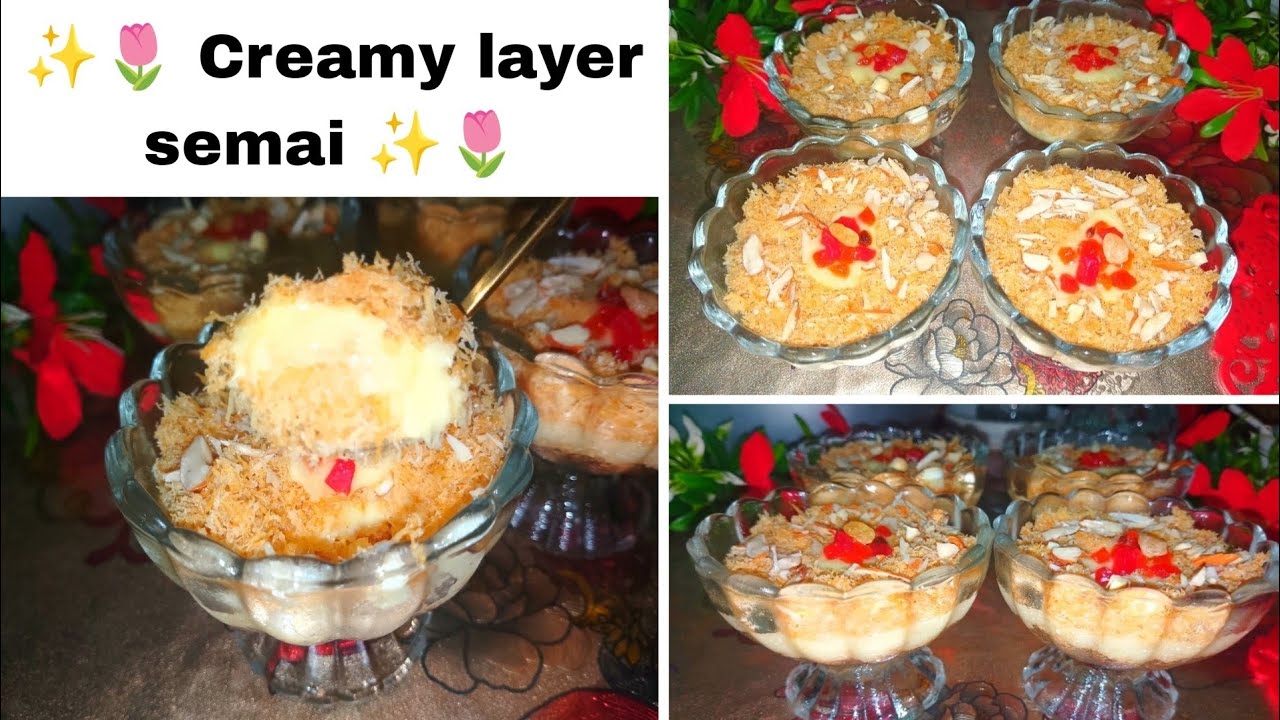 ✨ 𝐂𝐫𝐞𝐚𝐦𝐲 𝐋𝐚𝐲𝐞𝐫 𝐒𝐞𝐦𝐚𝐢 ✨🍮 //প্রতি কামড় হবে ক্রিমে ভরা//🥄 Perfectly layered sweetness! 🥄🍮
