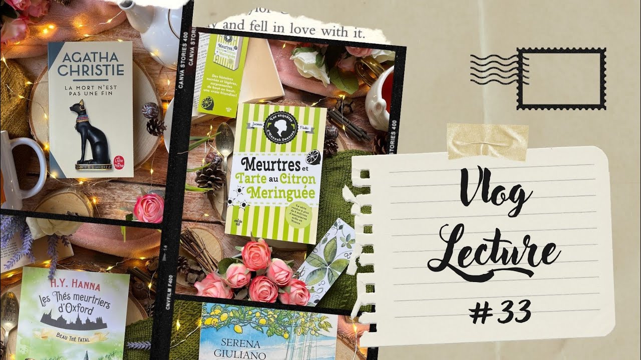 VLOG LECTURE #33 📚 - Des cosy mysteries au top et un super Agatha Christie !