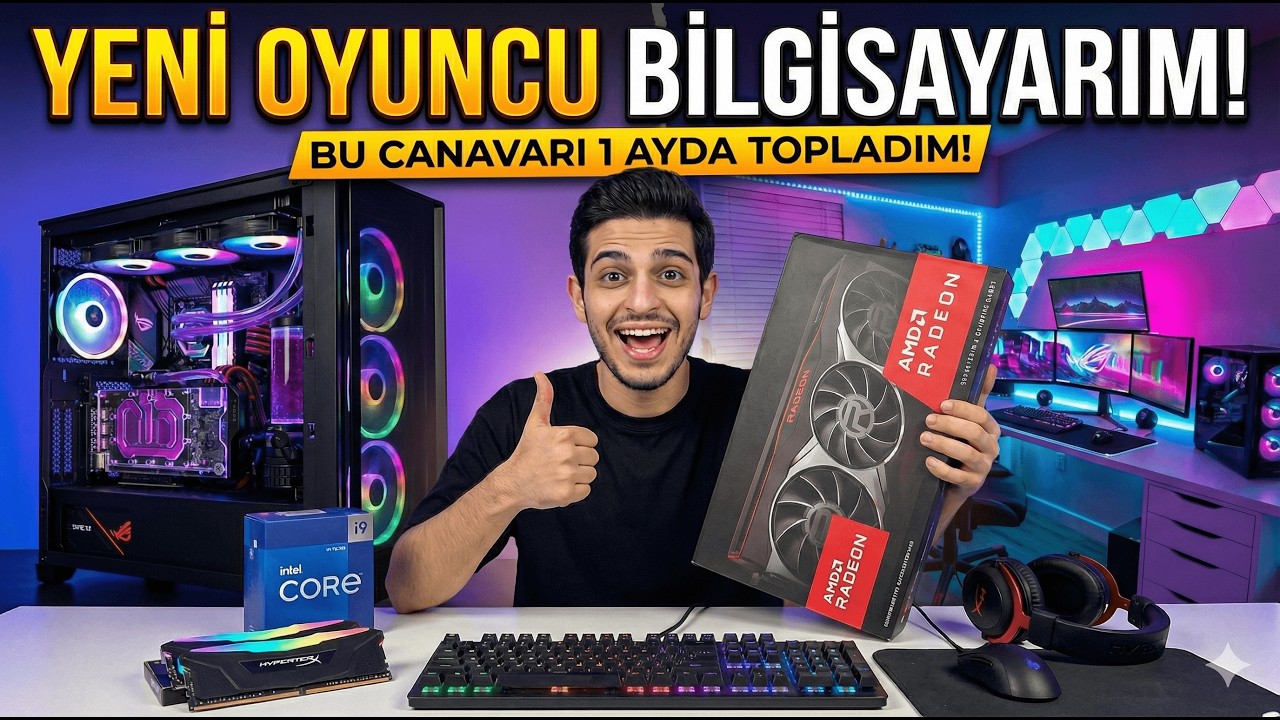 YENİ OYUNCU BİLGİSAYARIM! 🚀 ESKİ PC ÇÖP OLDU! 🤯 YENİ SİSTEMLE FPS'LER UÇTU!