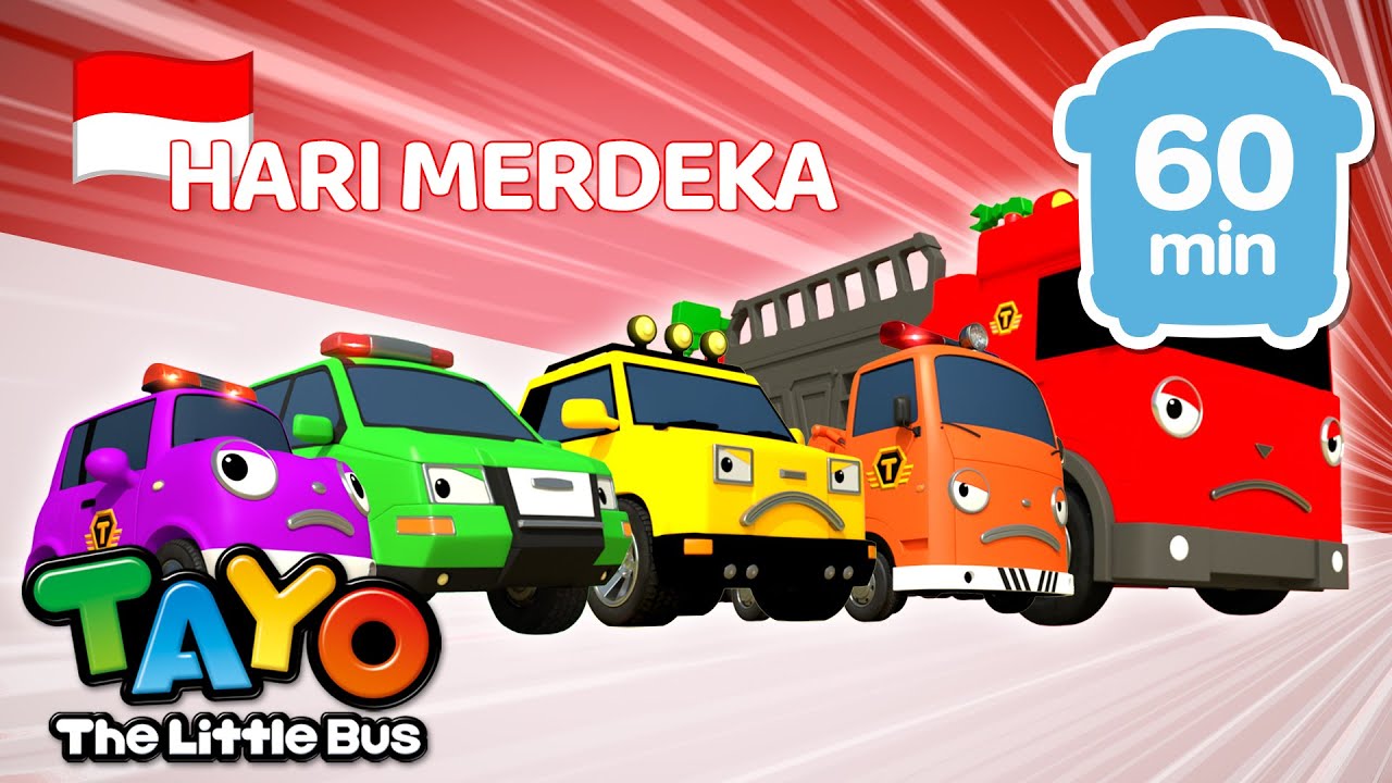 Hari Merdeka | Medley Lagu Anak-Anak | Lagu Mobil | Tayo Bahasa Indonesia