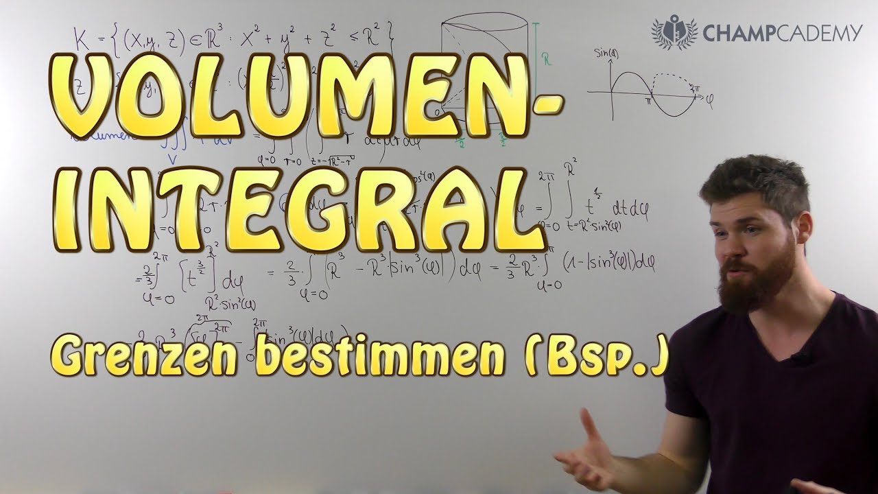 Volumenintegral Grenzen bestimmen + Polarkoordinaten (Beispiel)