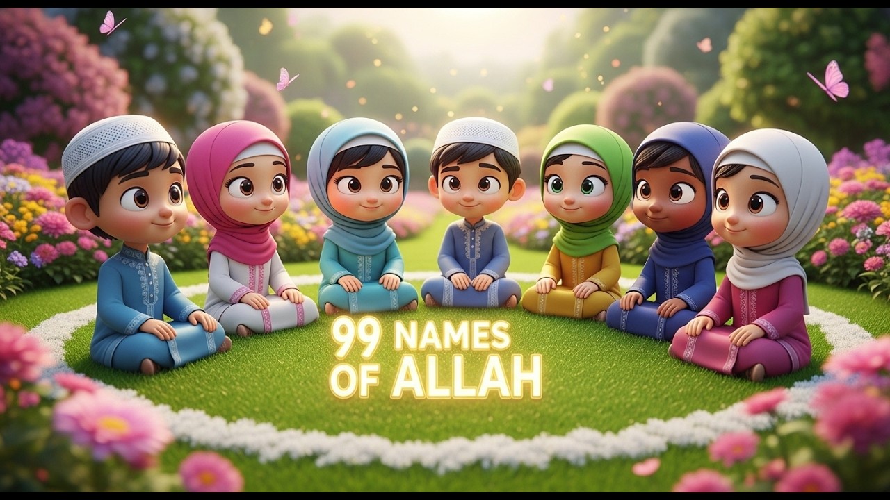 99 Names of Allah – Asmaul Husna Song for Kids | 20-Minute Calm Nasheed (أسماء الله الحسنى)