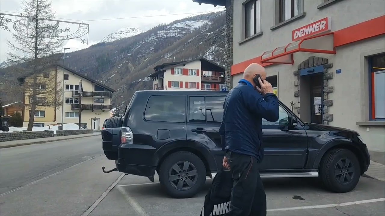 Postautobus von Saas Fee nach Visp Busfahrt Wallis