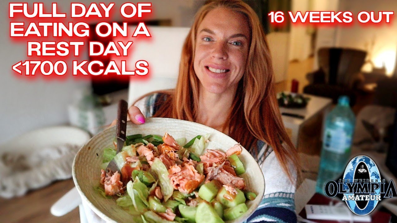 Full Day Of Eating (1700 Calories) On A Rest Day At 16 Weeks Out - Wellness Amateur Olympia 2023