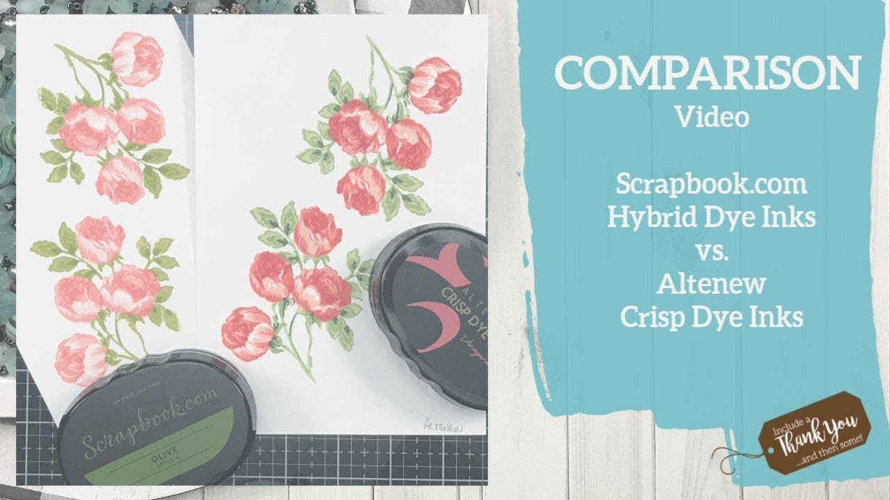 COMPARISON Video | Scrapbook.com Inks vs Altenew Inks! | How do they Compare to each other!
